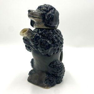Rare Vintage Erphila Germany Black Poodle Teapot Porcelain Made in Germany, 8.5"